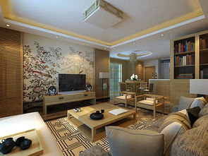 簡約風格客廳設計 沙發、彩繪墻與電視背景墻的完美融合